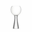 Two clear LSA Moya wine balloon glasses, 550ml each, with rounded bowls and elegant stems, perfect for wine serving.