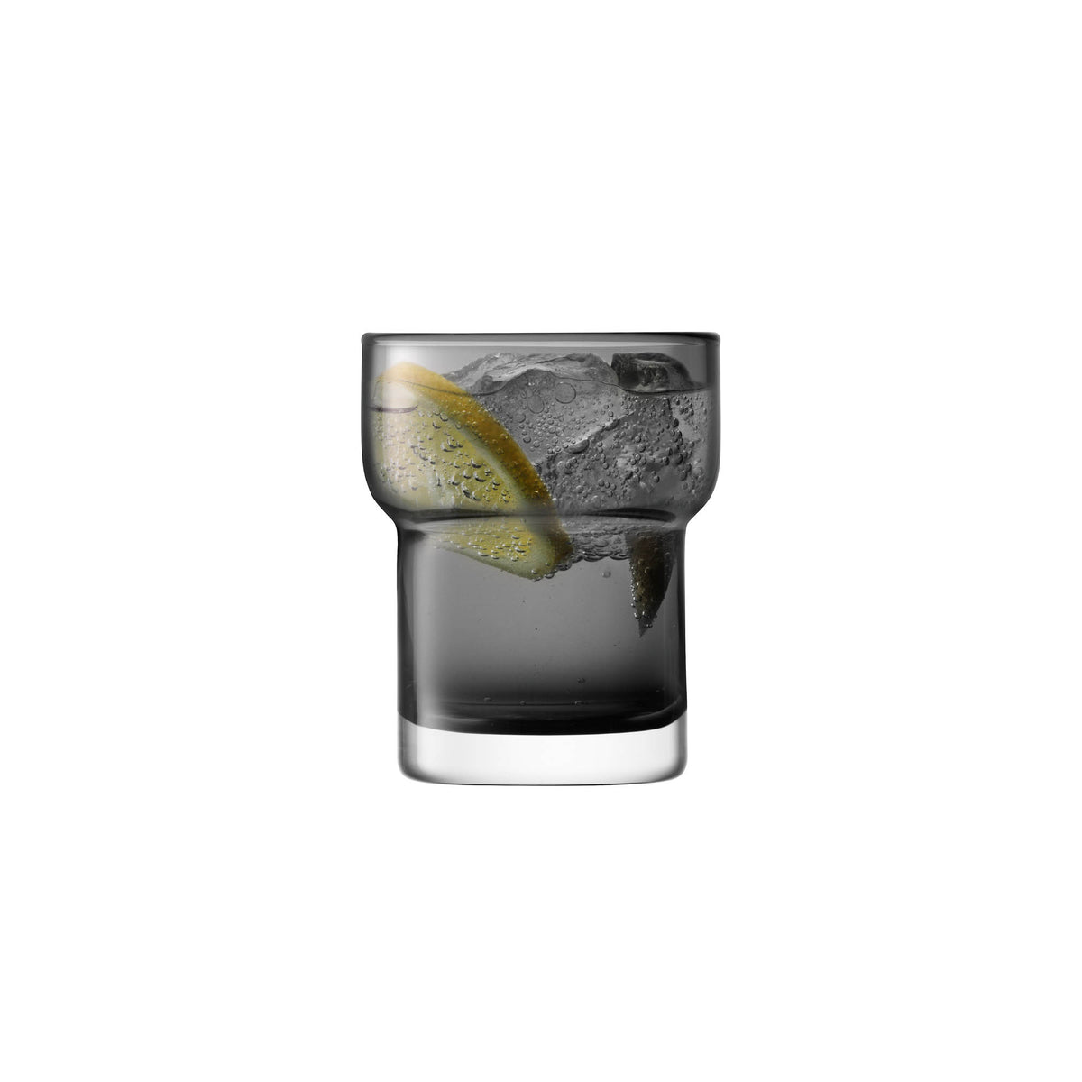 Set of two LSA Utility 300ml slate longdrink tumblers with sleek, modern design for stylish beverage serving.