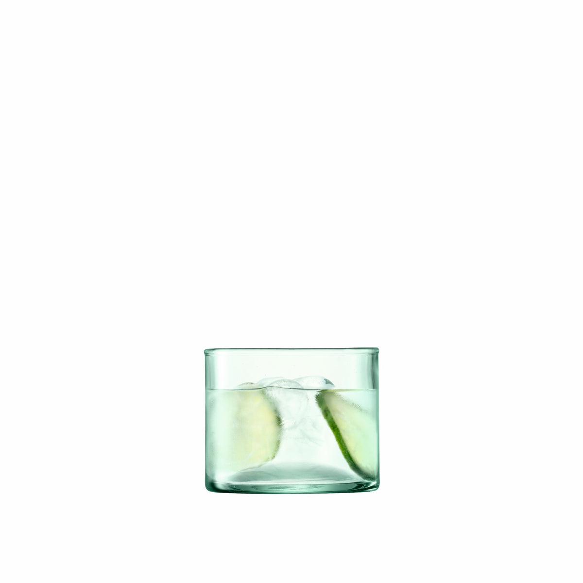Set of four LSA matte 270ml Canopy tumblers, clear glass with a modern design, ideal for beverages