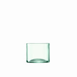 Set of four LSA CANOPY matte 270ml tumblers, clear glass with a modern design, perfect for beverages.