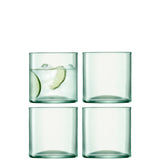 Set of four LSA CANOPY matte 350ml tumblers with sleek design, perfect for drinks and everyday use.