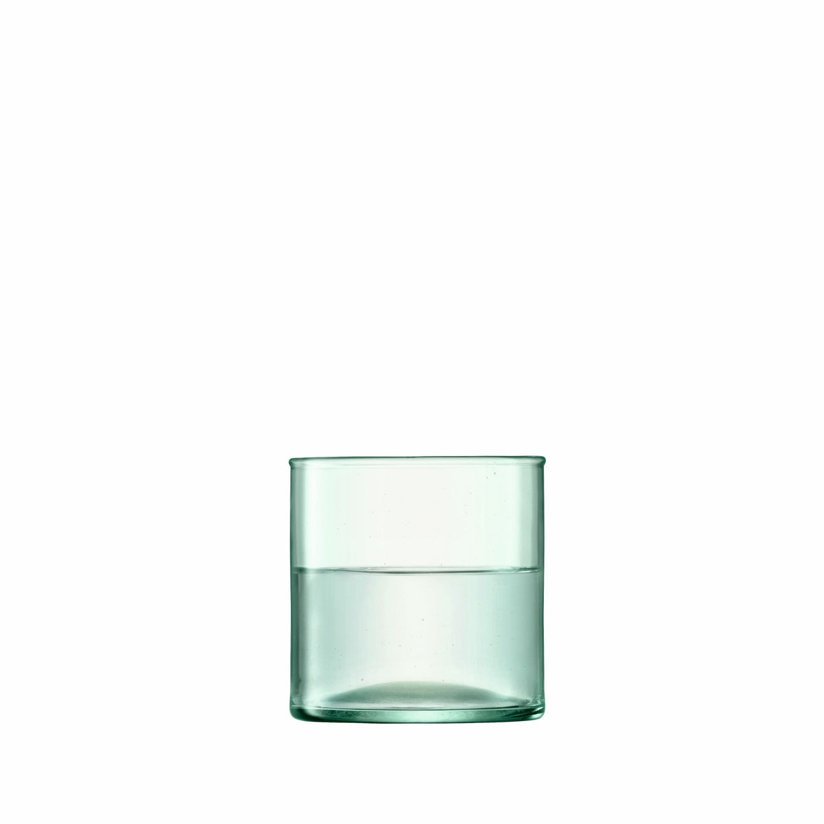 Set of four LSA Canopy matte 350ml tumblers, glass drinkware with a sleek modern design.