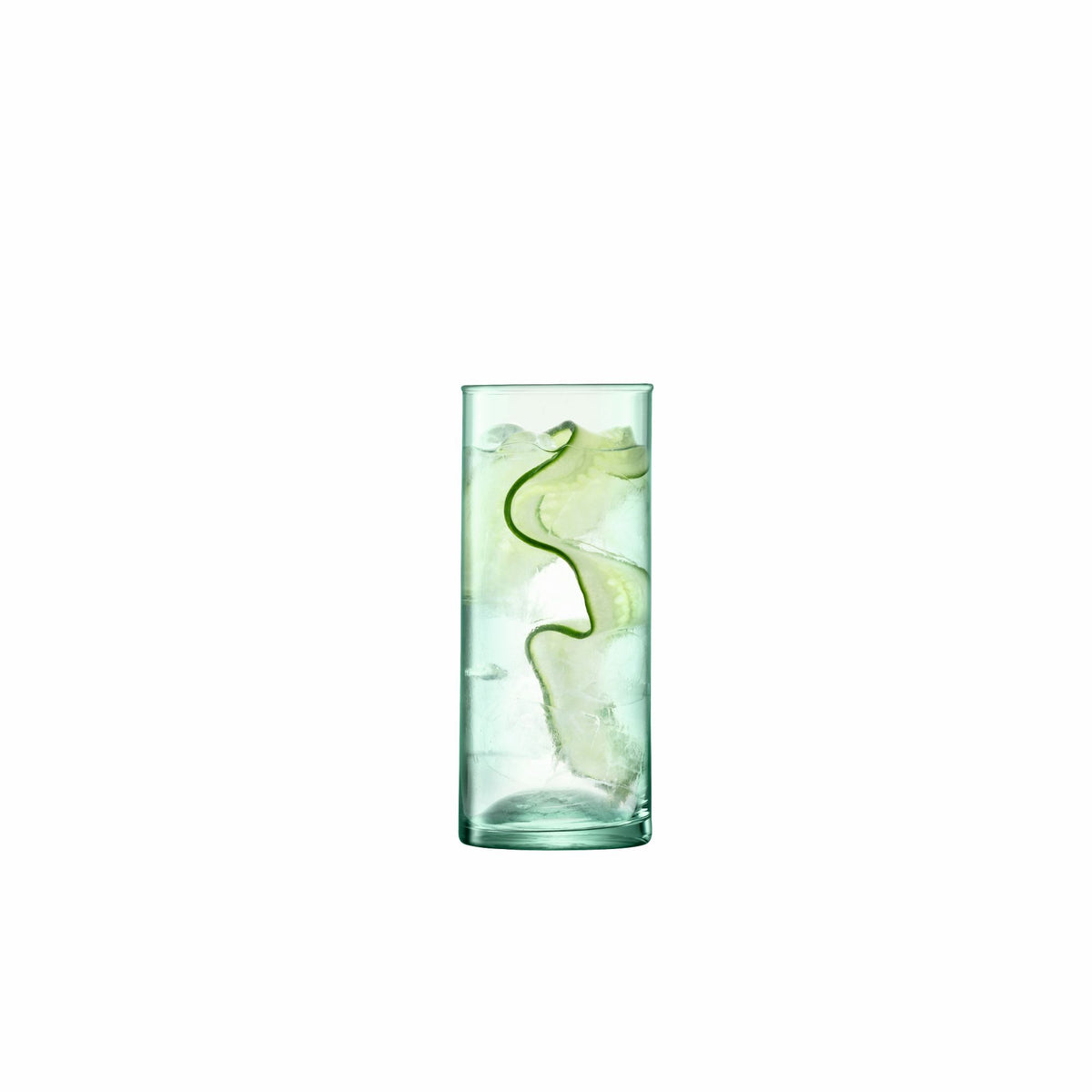 Set of four LSA Canopy matte 520ml beer glasses, clear glass with a modern design, ideal for serving beer.