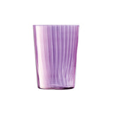 Set of four LSA Gems tumblers in 560ml with assorted garnet-colored glass, showcasing elegant, colorful drinkware.