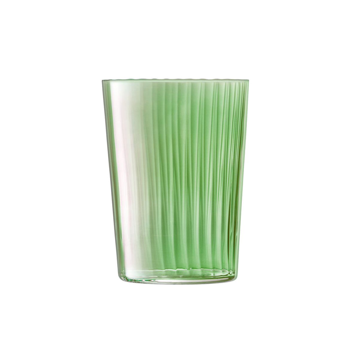 Set of four LSA Gems tumblers in assorted jade colors, 560ml capacity, featuring elegant and colorful glass design.