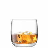 Set of four clear LSA Borough tumblers, 300ml capacity, stylish glass drinkware for beverages, minimalist design.