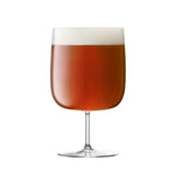 Set of four clear LSA Borough craft beer glasses, 625ml capacity, designed for enjoying craft beers in style.