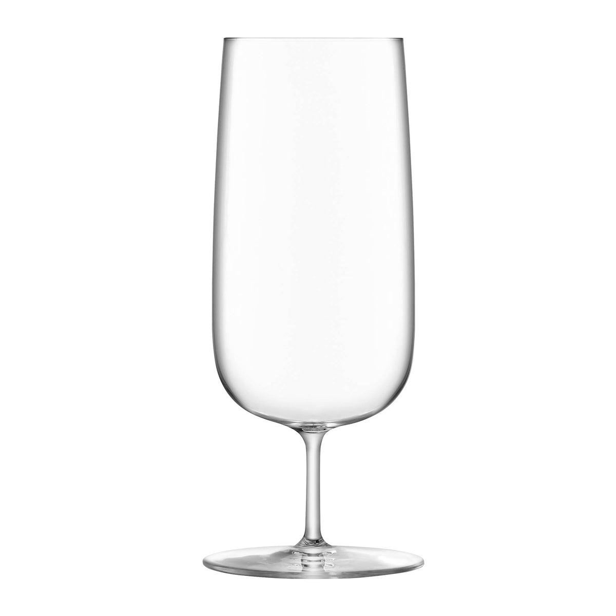Set of four clear LSA Borough Pilsner glasses, 440ml capacity, designed for beer drinking, with elegant and modern style.