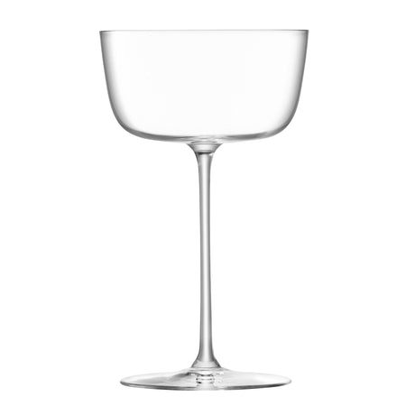 Set of four clear LSA Borough cocktail glasses, 240ml capacity, elegant glassware for serving cocktails.