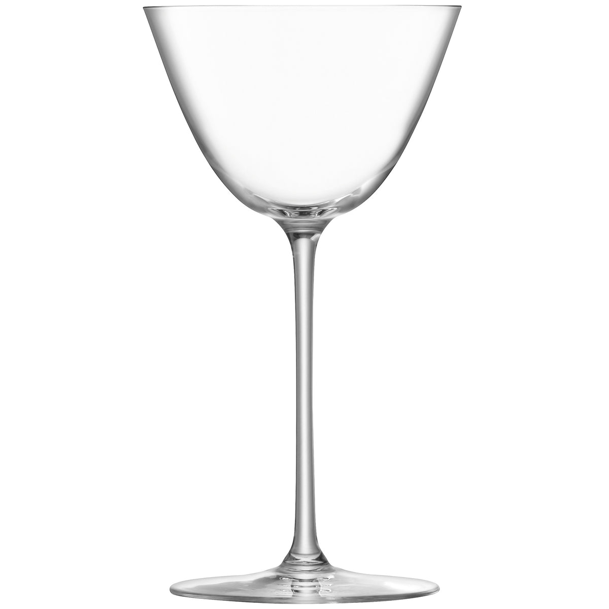 Set of four clear LSA Borough martini glasses, 195ml, elegant design for serving cocktails.