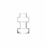 Set of five clear LSA Metropole mini vases in varying sizes from 7cm to 15cm, ideal for floral displays or decorative use.