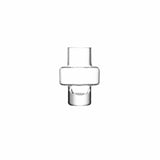 Set of five clear LSA Metropole Mini Vases in various sizes, including 7cm, 8cm, 10cm, 12cm, and 15cm, with sleek modern design.