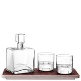 LSA Cask Whisky Set with clear glass decanter and glasses, elegant design for serving and enjoying whisky.