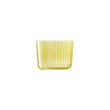 Set of four LSA Gems tealight holders in assorted amber, decorative glass kerzenhalter for candles, H6cm.