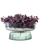 LSA Selfwatering Topf CANOPY in matte finish, H14.5cm, modern ceramic planter with self-watering feature for indoor plants.