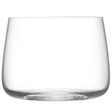 Set of four LSA Metropolitan stemless wine glasses, 360ml clear glass, elegant design for serving wines and beverages.
