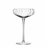 Set of two LSA Aurelia clear 300ml champagne flutes for sparkling wine, elegant glassware for special occasions.