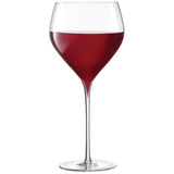 LSA Savoy red wine glasses set, clear 590ml rotweinglas with elegant design, perfect for enjoying wine in style.