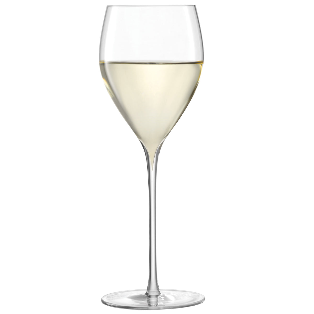 Pair of clear LSA Weinglas SAVOY wine glasses, 360ml, with a sleek design in a 2-piece set.