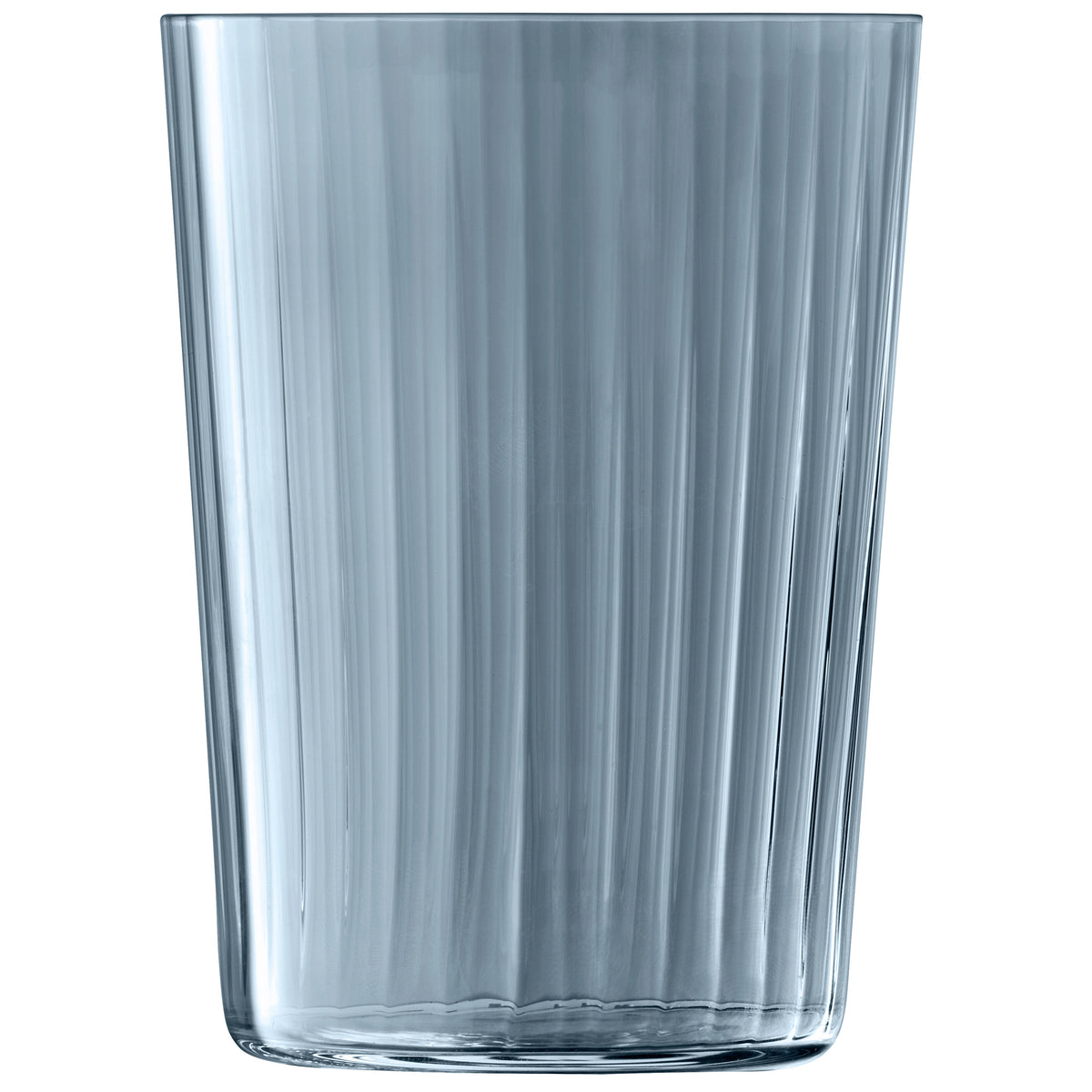 Set of four LSA Tumbler GEMS in ocean color, 560ml glass drinkware for beverages, stylish and durable for everyday use.