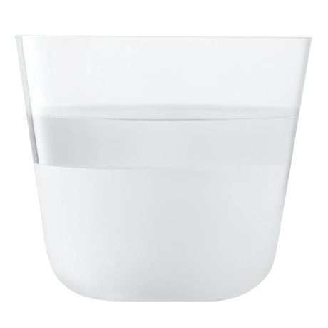 Set of two LSA ARC Contrast tumblers in white, 260ml capacity, sleek glass design for stylish beverage serving.