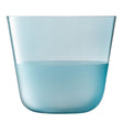Two LSA Arc Contrast Tumblers in Sky blue, 260ml, showcasing sleek glass design and modern style.
