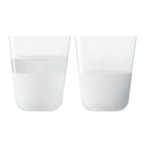Pair of LSA Arc Contrast Tumblers in Mist color, 380ml capacity, featuring sleek design and modern style for beverages.