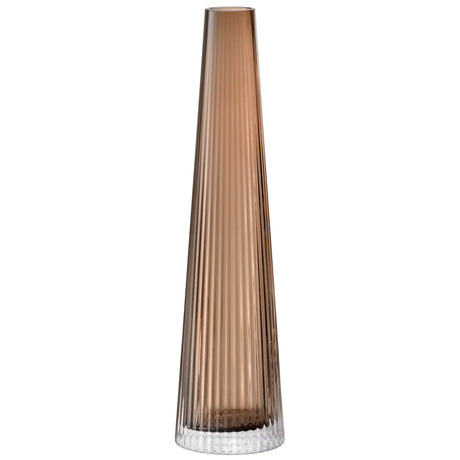 LSA Beacon candle holder and vase in taupe and jet black, tall 34cm kerzenhalter with modern design and sleek finish.