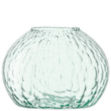 LSA Canopy Seed Vase in recycled glass, 11cm tall, with a modern design and clear, smooth surface.
