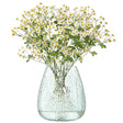Matte LSA Canopy vase with a height of 25cm, featuring a sleek, modern design and smooth finish.