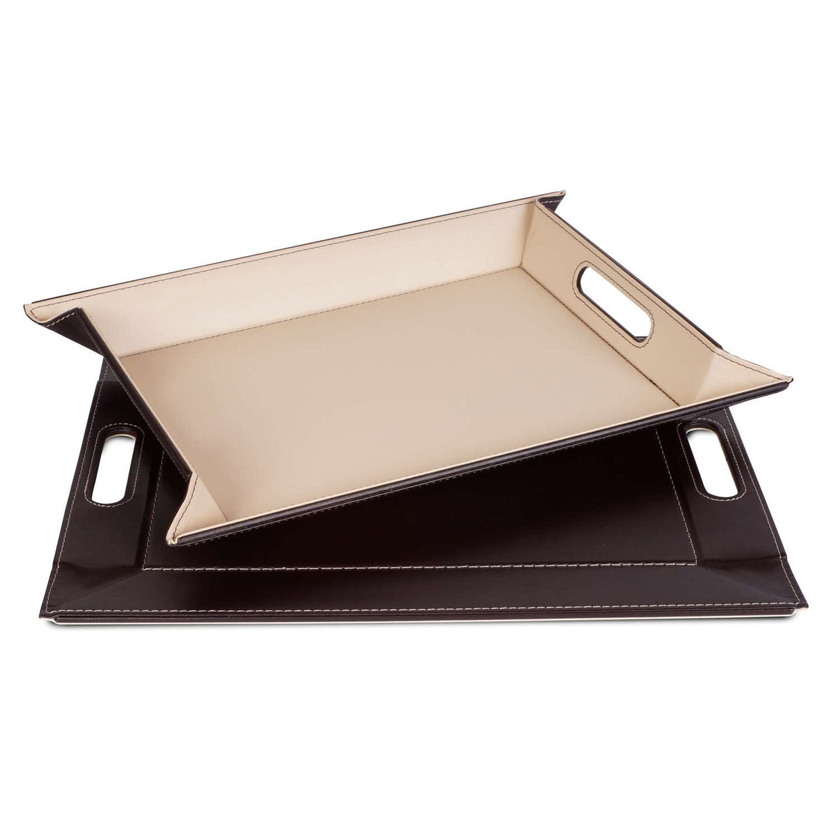 Wendetablett von Freeform, 2-in-1 Tablett und Tischset DUO, klein, aus Holz mit wechselbarer Oberfläche.