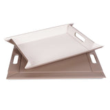 Wendetablett von Freeform, 2-in-1 Tablett und Tischset DUO, kleines, aus Holz mit abwechselnden Oberflächen.