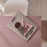 Großes Wendetablett und Tischset DUO von Freeform, vielseitiges 2-in-1 Tablett in natürlichem Design auf Holzoptik