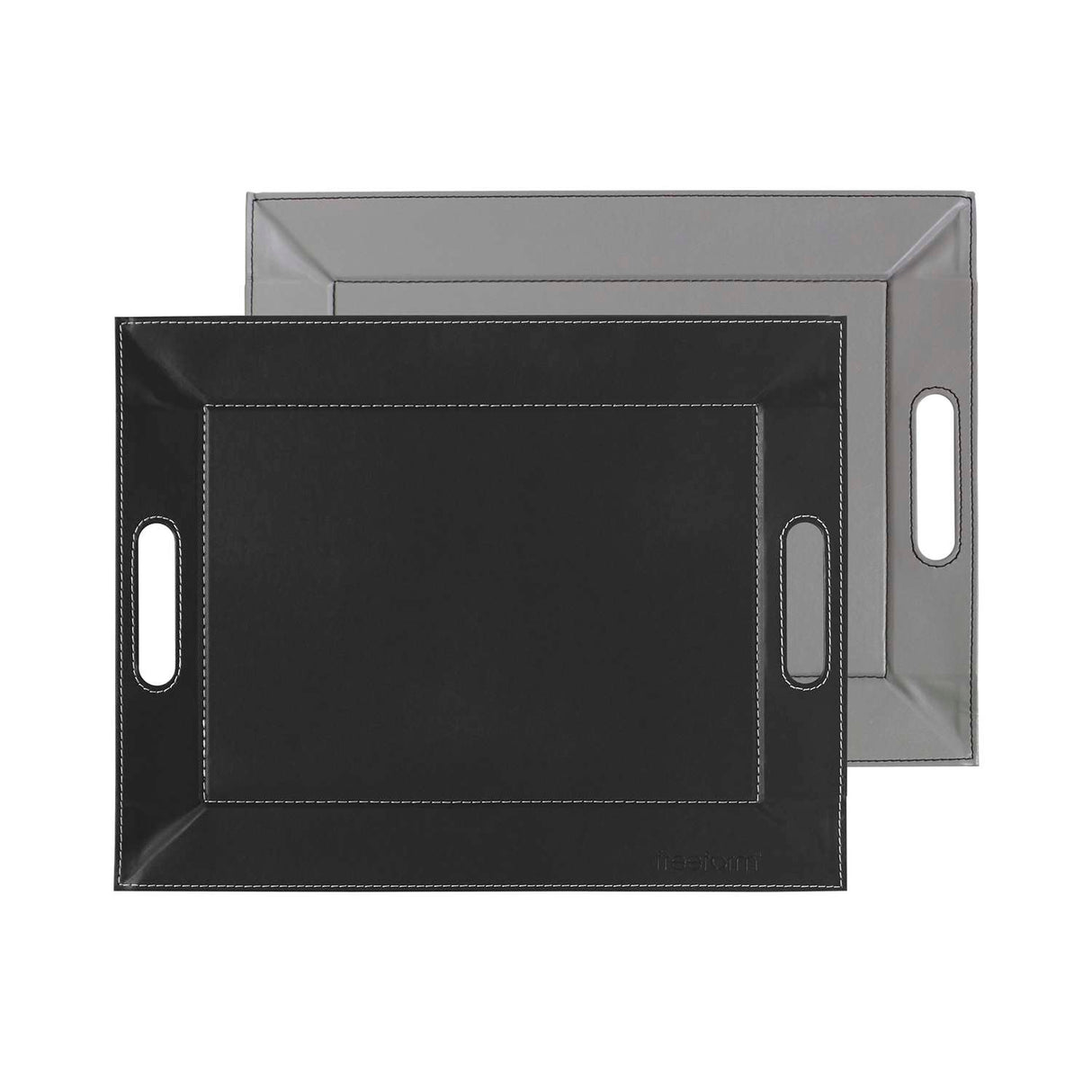 Wendetablett von Freeform, 2-in-1 Tablett und Tischset DUO, kleines, praktische Oberfläche in neutralem Design.
