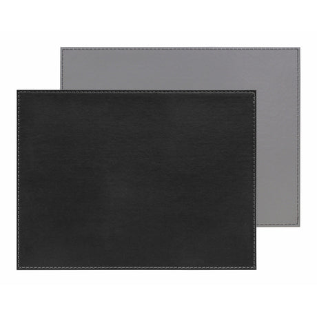 Schwarz-grau Platzset DUO von FREEFORM, rechteckiges Tischset aus Stoff, für den Esstisch, moderne Design.