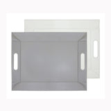 Wendetablett von Freeform, 2-in-1 Tablett und Tischset DUO, klein, mit beidseitigem Design und Holzoptik.