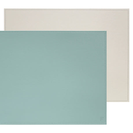 FREEFORM Platzset DUO in Mint und Grau, rechteckiges Tischset aus Stoff, dekorativ und schützend für den Esstisch.