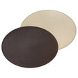 Platzset DUO aus Kunstleder von FREEFORM, modernes Design, braune und beige Farbtöne, glatte Oberfläche, stilvoller Esstischschutz