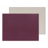 FREEFORM Platzset DUO in Pflaume und Elfenbein, rechteckiges Tischset aus Stoff mit elegantem Design.