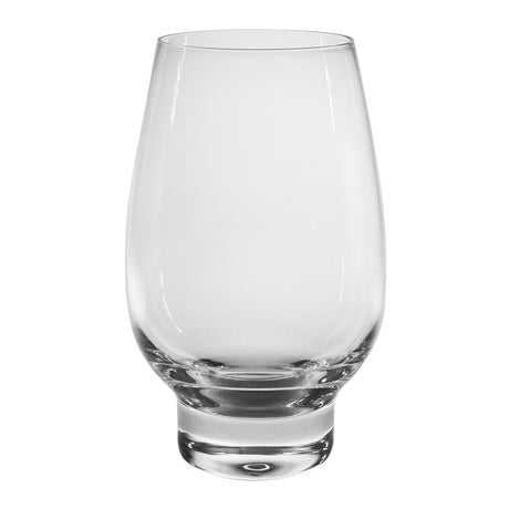 Zwei klare FREEFORM Weißwein-Gläser, 430 ml, mit eleganter Form und dünnem Rand auf weißem Hintergrund