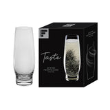 Zwei klare FREEFORM Sekt-Gläser, 275 ml, elegantes Set für festliche Anlässe, stilvolles Design, glänzende Oberfläche.