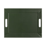 Wendetablett von Freeform, 2-in-1 Tablett & Tischset Duo, klein, in Olive und Elfenbein, beidseitig nutzbar.