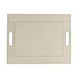 Wendetablett von Freeform, 2in1 Tablett & Tischset DUO, klein, olive und elfenbeinfarben, mit weicher Oberfläche.
