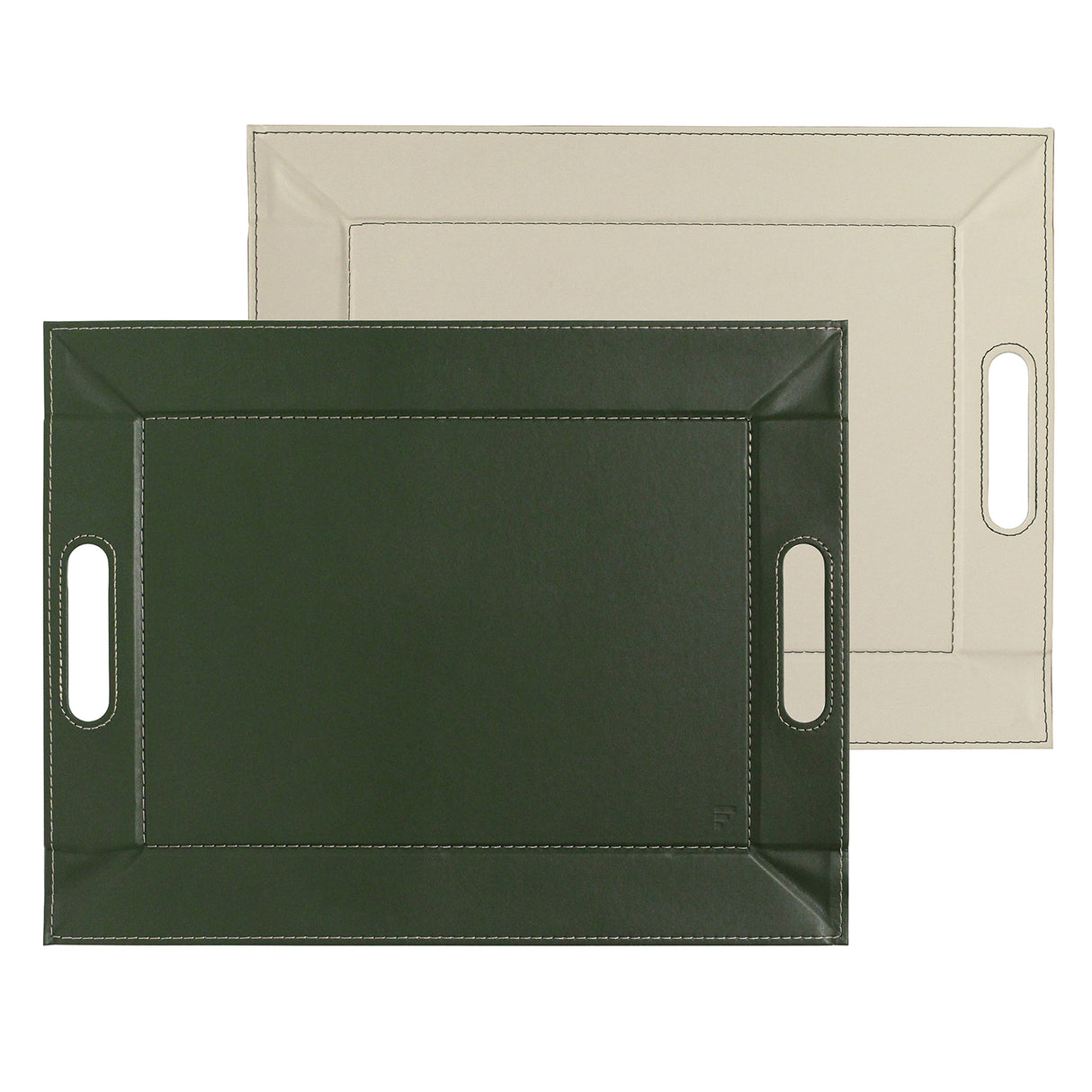 Großes Wendetablett und Tischset DUO von Freeform, 2-in-1, beidseitig nutzbares Tablett in modernem Design