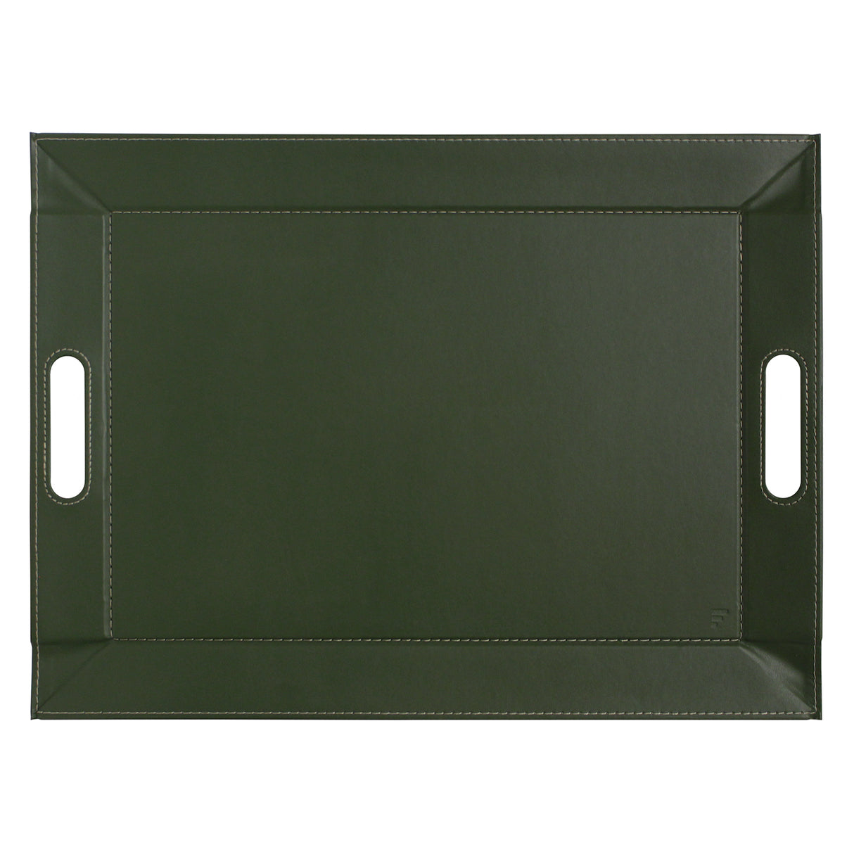 Wendetablett von Freeform, 2in1 Tablett und Tischset DUO, groß, Olive und Elfenbein, stilvoll und vielseitig nutzbar