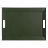 Wendetablett von Freeform, 2in1 Tablett und Tischset DUO, groß, Olive und Elfenbein, stilvoll und vielseitig nutzbar