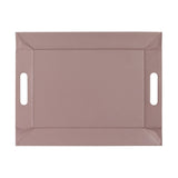Wendetablett von Freeform, 2in1 Tablett & Tischset, klein, in Altrosa und Stein, mit abwechselnden Oberflächen.