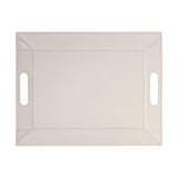 Wendetablett von Freeform, 2-in-1 Tablett und Tischset, klein, beige und altrosa, mit Steinmuster, flexibel nutzbar
