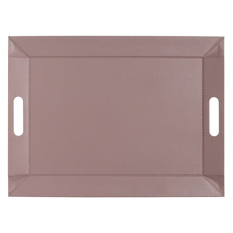 Wendetablett von Freeform, 2-in-1 Tablett und Tischset, groß, altrosa und steinfarben, zeigt beidseitige Designs