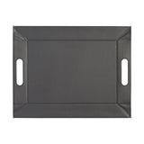 Wendetablett von Freeform, 2-in-1 Tablett und Tischset in Petrol und Anthrazit, klein, mit wendbarer Oberfläche.